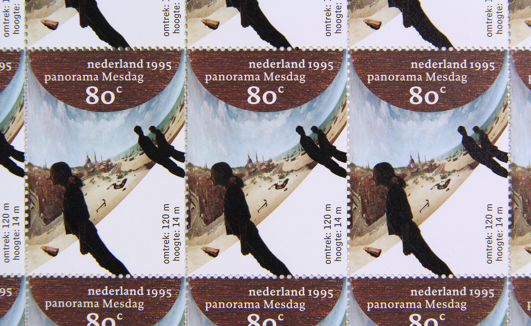 1995 postzegel Panorama Mesdag, PTT Post
